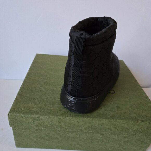 NIB Gucci GG nylon ankle boots G 10.5 US 11.5